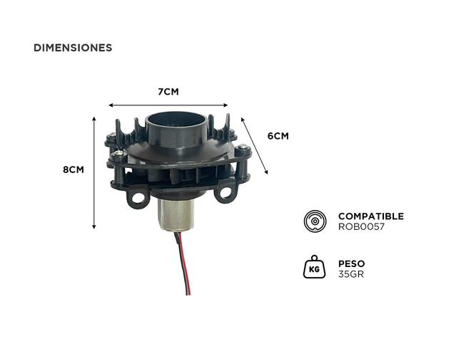 Repuesto Aspiradora Robot Gadnic ROB00507 Motor Principal - 3
