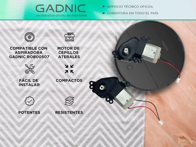 Repuestos Motor de cepillos laterales para Aspiradora Robot Gadnic ROB00507 - 1