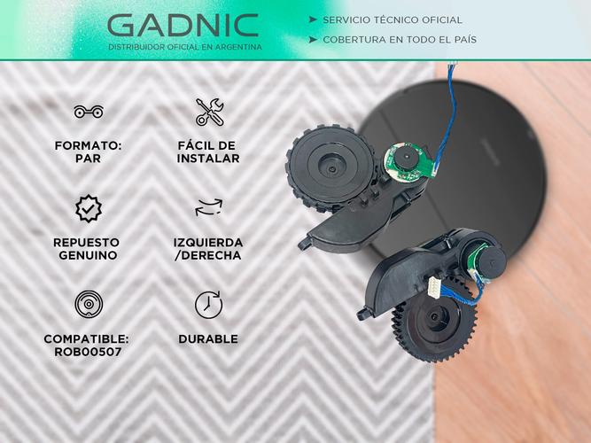 Kit x2 Ruedas de Repuesto Gadnic Para Aspiradora Robot ROB00507 - 1