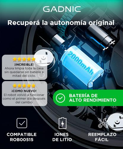 Bateria De Repuesto Gadnic Compatible con Aspiradora Robot ROB00515 Litio  - 1