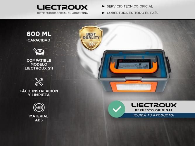 Repuesto Original Deposito de Polvo de Aspiradora Robot Liectroux 11S - 1