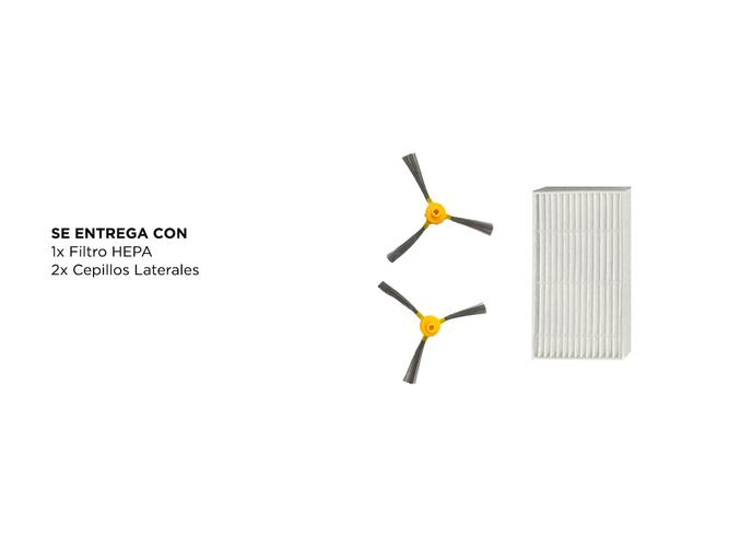 Kit de Repuesto Para Aspiradora Robot Gadnic Z600 x2 Cepillos Laterales Filtro - 3