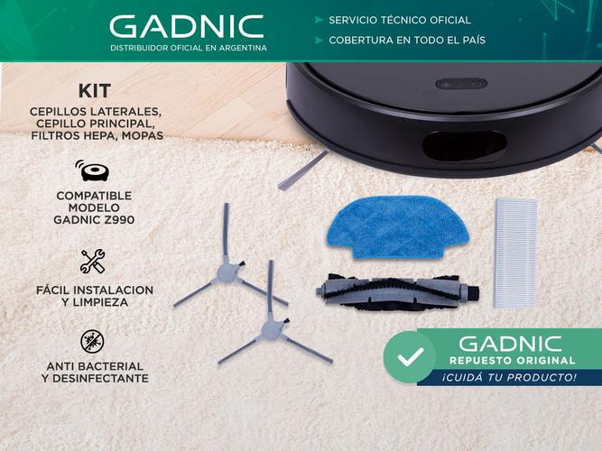 Kit Repuesto Aspiradora Robot Gadnic Z990 ROB00088 - 1