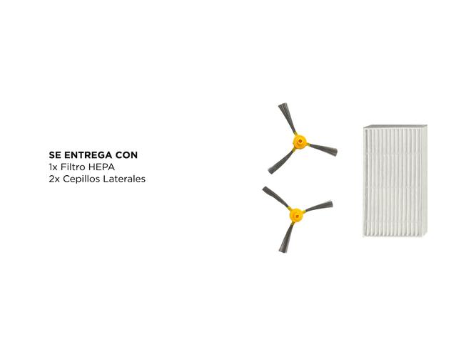 Kit de Repuesto Para Aspiradora Robot Liectroux 1-X009A x2 Cepillos Laterales Filtro - 4