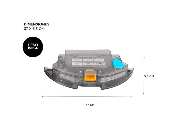 Deposito de Polvo 350ml Gadnic Para Aspiradora Robot Liectroux - ROB00099 - 3