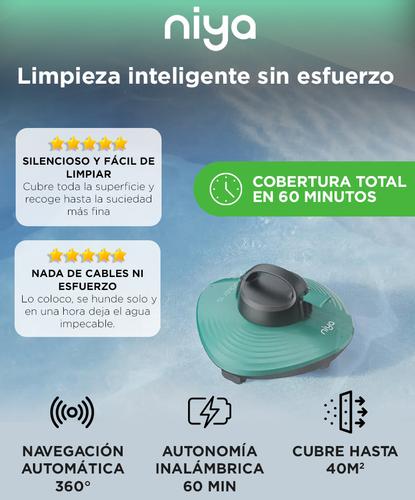 Robot Barrefondo Nataclor by Maytronics Niya Tracker 15 Automático Filtrado 70 Micras - 1