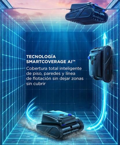 Robot Limpia Piletas Gadnic Barrefondos Inalámbrico 110W 4 Modos Pared Piso Linea de Agua - 2