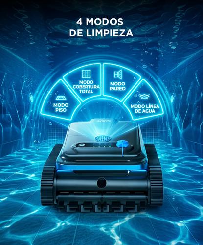 Robot Limpia Piletas Gadnic Barrefondos Inalámbrico 110W 4 Modos Pared Piso Linea de Agua - 3