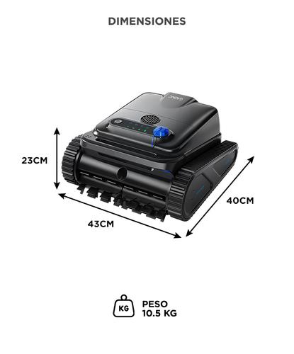 Robot Limpia Piletas Gadnic Barrefondos Inalámbrico 110W 4 Modos Pared Piso Linea de Agua - 5