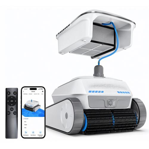 Robot Limpia Piletas Gadnic 2 En 1 Barrefondos y Skimmer Inteligente 4 Motores Cobertura 300 m2 - 0