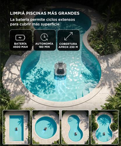 Robot Limpia Piletas Gadnic Barrefondos Inalámbrico 40W Autonomía Hasta 200 Minutos - 4