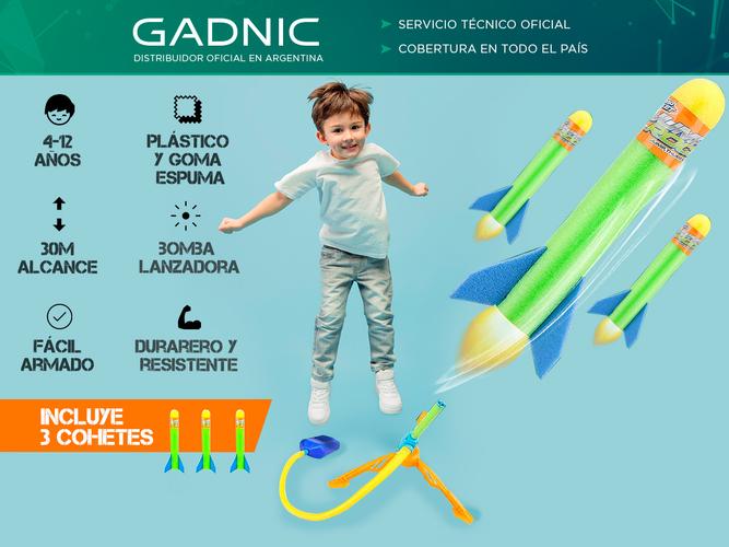 Lanzacohetes para niños Gadnic Con Bomba Lanzadora - 1