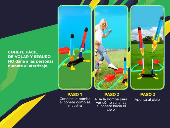 Lanzacohetes Rocket para niños gadnic Con Bomba Lanzadora  Outlet - 2