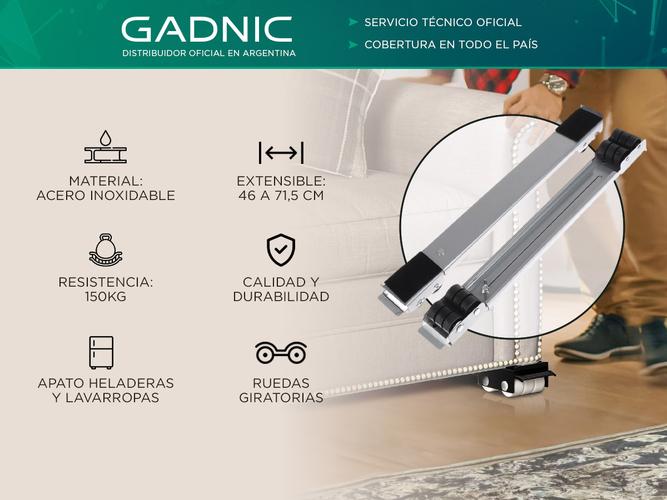 Carrito Extensible Gadnic Para Heladera Lavarropas Freezer  - 1
