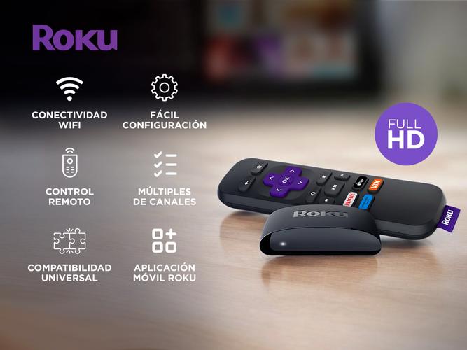 Reproductor De Streaming 4K Roku Full Hd Con Control Remoto - 1