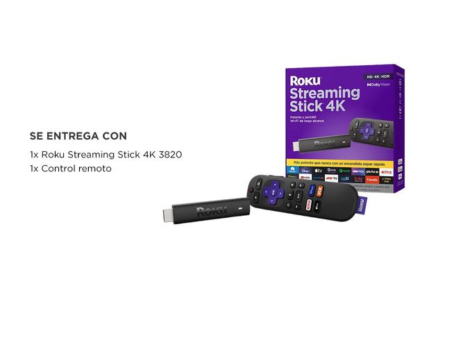 Roku Streaming Stick 4K 1GB Con Control Remoto - 4