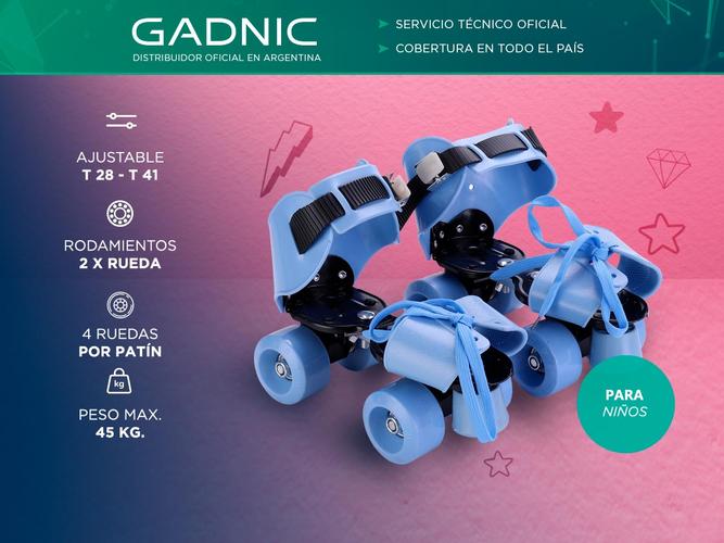 Patin Roller Extensible Gadnic 4 Ruedas Talle 28 al 41 - 1