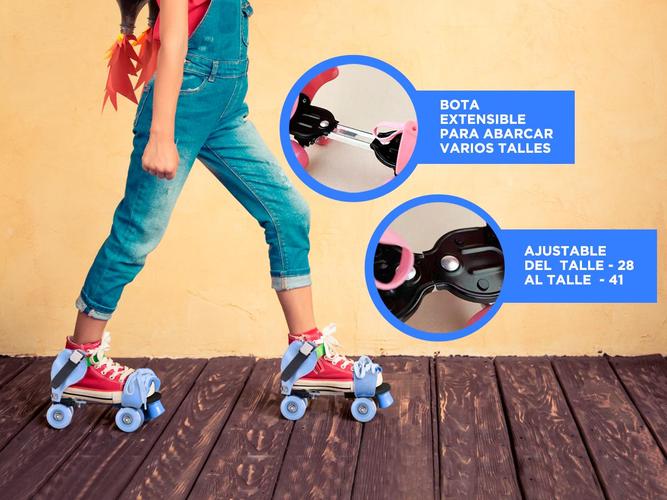 Patin Roller Extensible Gadnic 4 Ruedas Talle 28 al 41 - 3
