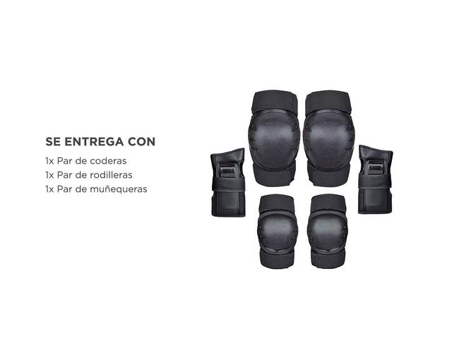 Kit de Protección Rodillera Codera Muñequera Gadnic ROL31 Patinaje Moto Bici - 6