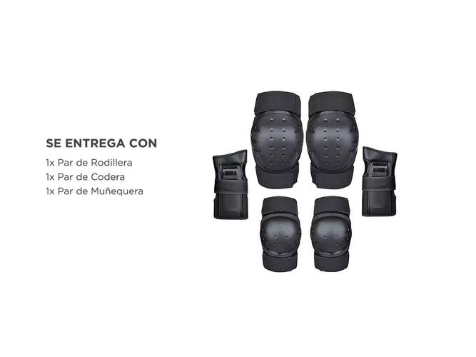 Kit de Protectores Para Patinaje Gadnic Protección Rodillera Codera Muñequeras - 5