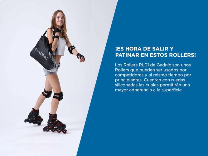 Roller Gadnic RL01 Profesional Aluminio Extensible Ruedas PU - 4