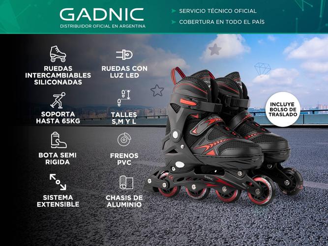 Roller Profesional Gadnic RL01 Plus Aluminio Extensible Ruedas PU - 1