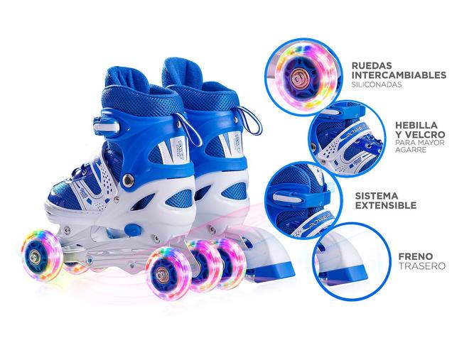 Rollers Para Niñas y Niños Extensibles Con Bolso  - 3