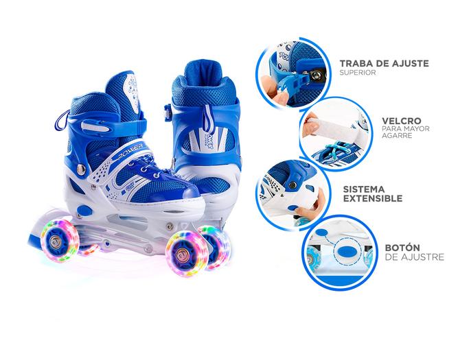 Rollers Para Niñas y Niños Extensibles Con Bolso  - 4