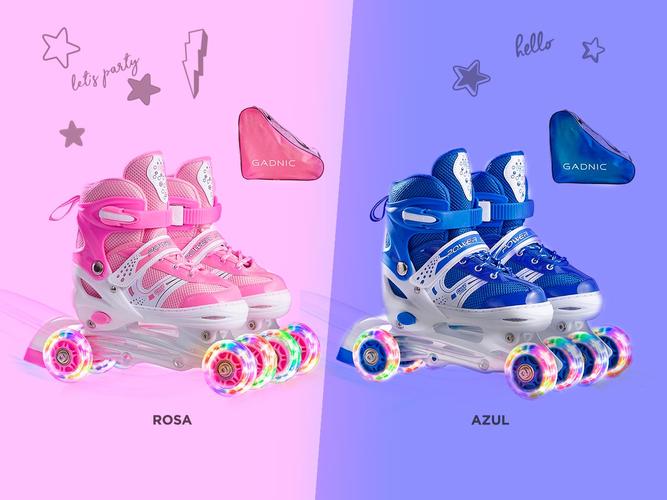 Rollers Para Niñas y Niños Extensibles Con Bolso  - 5