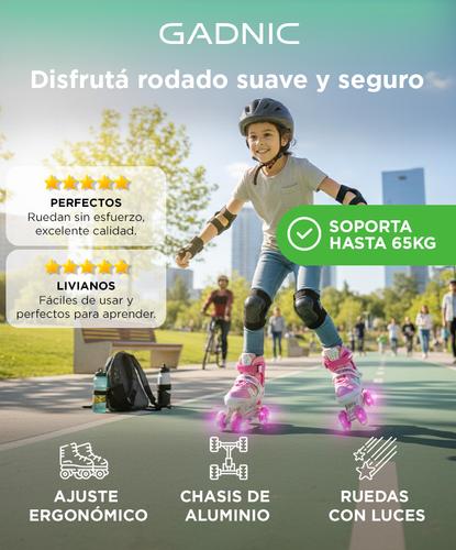 Rollers Para Niñas y Niños Extensibles Con Bolso  - 1