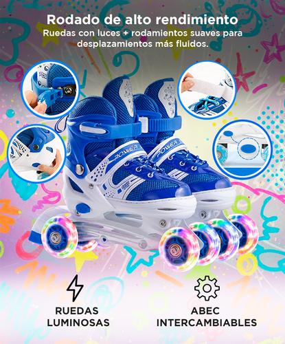 Rollers Para Niñas y Niños Extensibles Con Bolso  - 3