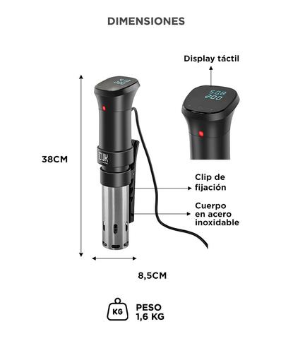 Roner Sous Vide Gadnic Urano 1100W Cocción Precisa - 5