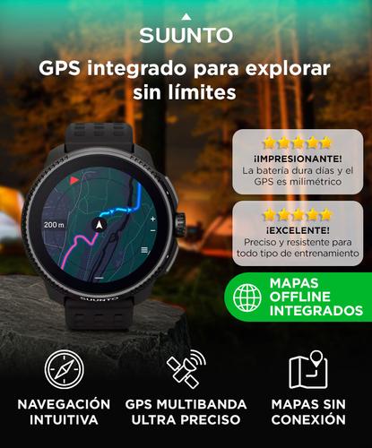 Reloj SmartWatch Suunto Race All Black GPS Multideporte Amoled 143 Mapas Offline Resistente al Agua  Acero Inox  Zafiro - 1
