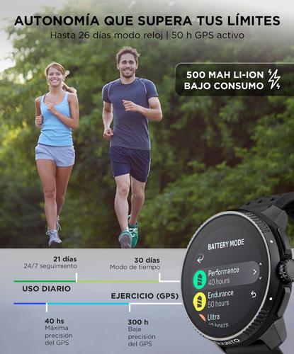 Reloj SmartWatch Suunto Race All Black GPS Multideporte Amoled 143 Mapas Offline Resistente al Agua  Acero Inox  Zafiro - 3
