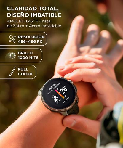 Reloj SmartWatch Suunto Race All Black GPS Multideporte Amoled 143 Mapas Offline Resistente al Agua  Acero Inox  Zafiro - 4
