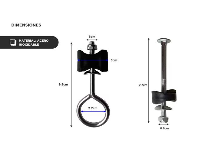 Set x8 Tornillos Gadnic Para Armar Cama Elástica 3.05 - 3