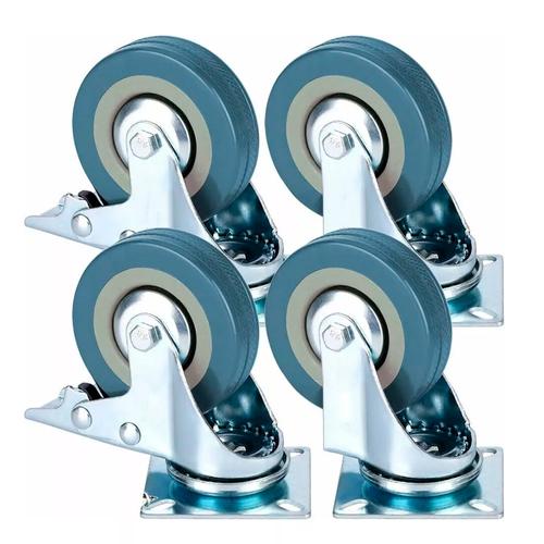 4 Ruedas Para Muebles Gadnic Giratorias  - 0