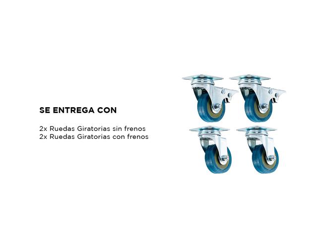 4 Ruedas Para Muebles Gadnic Giratorias  - 4