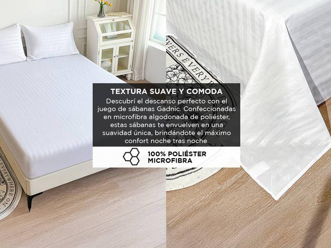 Juego de Sábanas Gadnic King Size Ultra Suave - 2