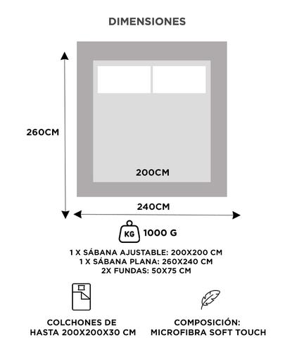 Juego de Sábanas Gadnic King Size Ultra Suave - 6