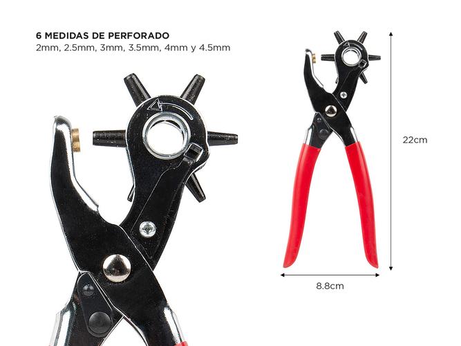 Pinza Sacabocado Gadnic Perforador Profesional de Cintos  - 3