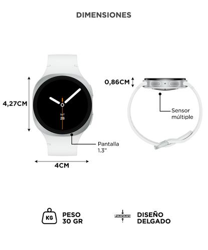 Smartwatch Samsung Galaxy Watch8 40mm AMOLED GPS Silver  - 5