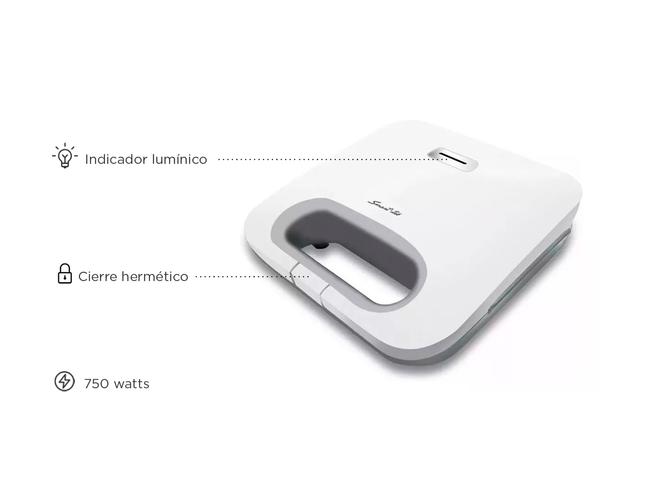 Sandwichera y Wafflera Smart-Tek SM850 750 Watts - 4