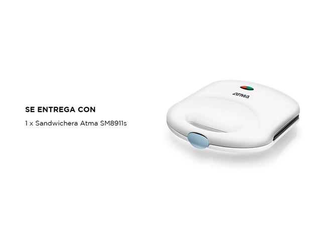Sandwichera Atma SM8911 Antiadherente - 5