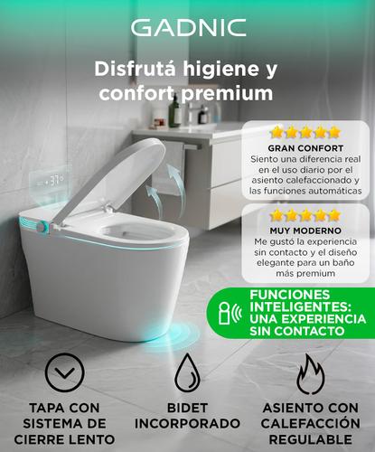 Inodoro Inteligente Gadnic Con Bidet Asiento Calefaccionado  - 1