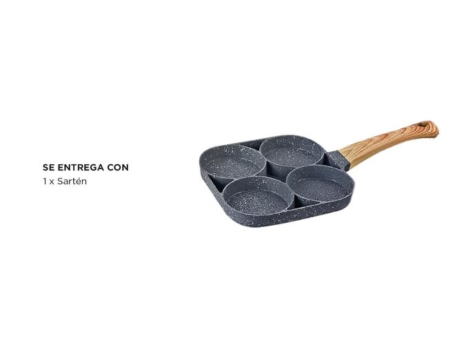 Sartén Antiadherente Cuk by Gadnic SAR1 Con Divisiones Ideal Desayuno  - 5