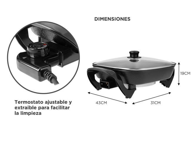 Multicocina Sartén eléctrica Winco W54 1500W - 4