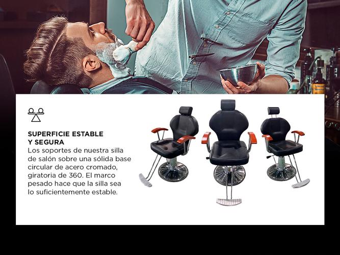 Sillon Barbero Hidráulico Peluquería Gadnic BR33 Vintage  - 2