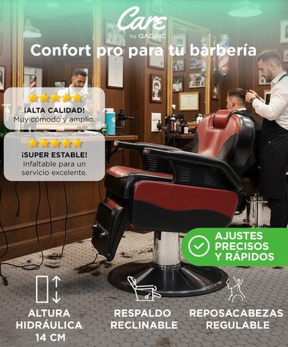Sillon Barbero Hidráulico Peluquería Gadnic BR53 Ergonomico - 1