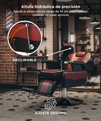 Sillon Barbero Hidráulico Peluquería Gadnic BR53 Ergonomico - 2